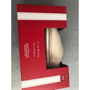 Club Room Sled-Dog Slippers Men's Size 12-13 (XL) Beige NEW